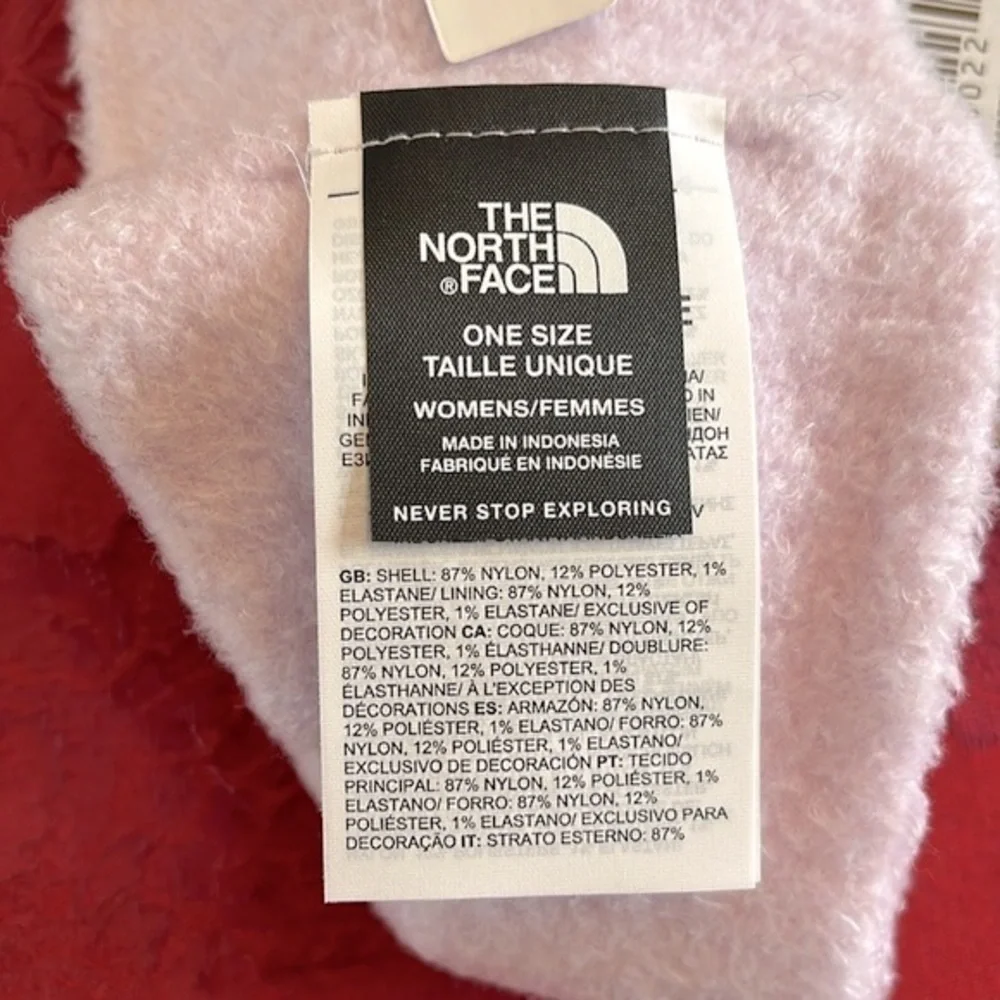 Brand New The North Face Lavender Fog City Plush Earband & Knit Mittens Fleece